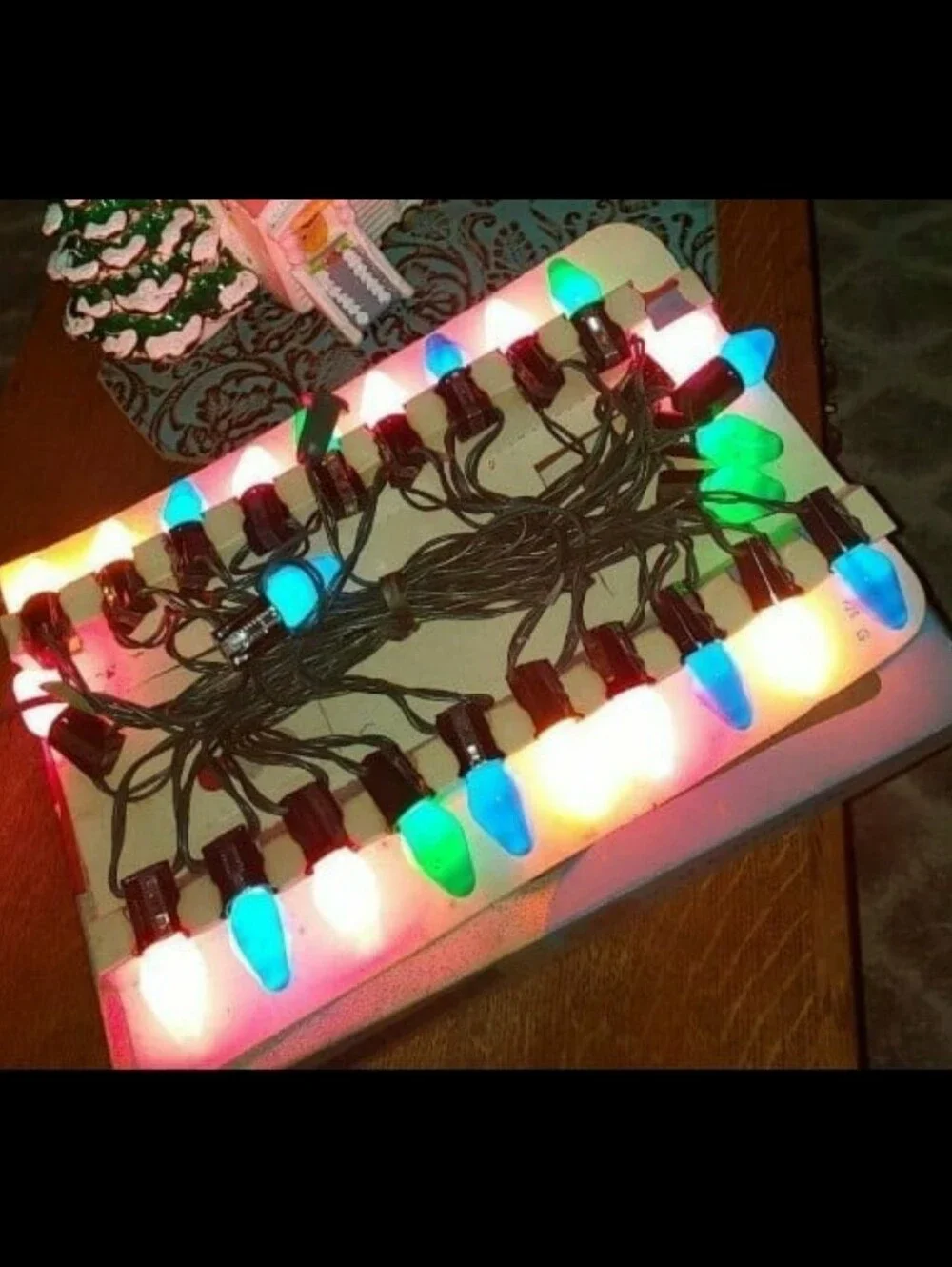 Vintage MCM EVER-LITE String Lights